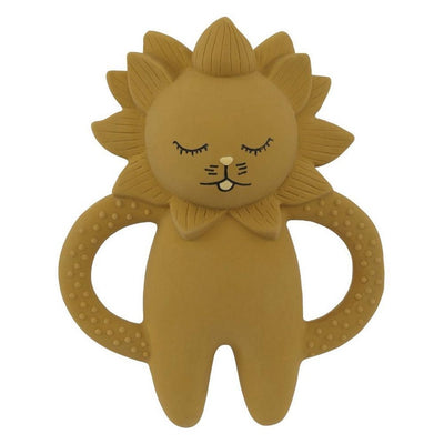 Lion teether in natural rubber