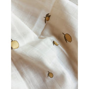 KONGES SLOJD - Set of 3 baby muslin cloths in organic cotton - Lemon print - Details