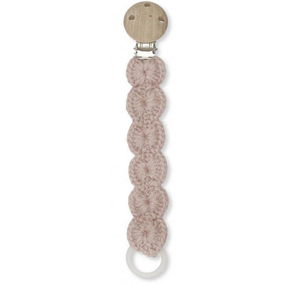 KONGES SLOJD - Wool pacifier strap - Light pink