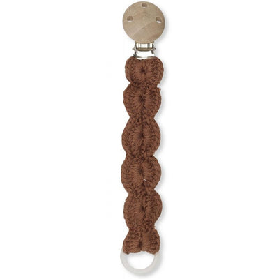 KONGES SLOJD - Wool pacifier strap - Toffee