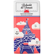 "La Tour Eiffel nuages" - Milk chocolate and almonds