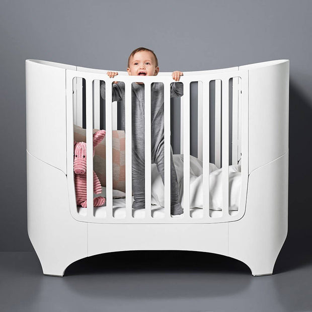 Grey convertible baby bed - Leander
