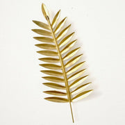 Big leaf in golden brass
