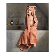LIEWOOD - Augusta hooded towel for kids in organic cotton - Pink panda - Scene