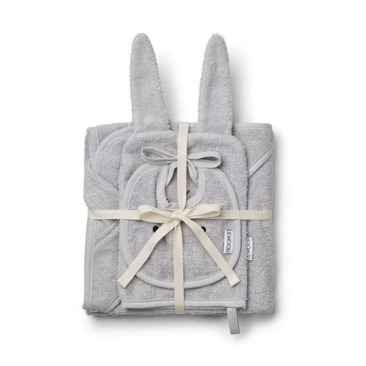 LIEWOOD - Baby package bath and lunch - Organic cotton - Grey rabbit