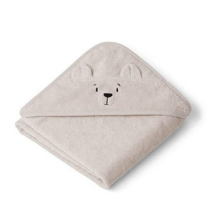LIEWOOD - Organic cotton hooded towel - Polar bear