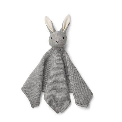 LIEWOOD - Knitted soother in organic cotton - Grey rabbit