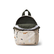 LIEWOOD - Mini backpack for toddlers made from recycled polyester with arctic animals print - Open