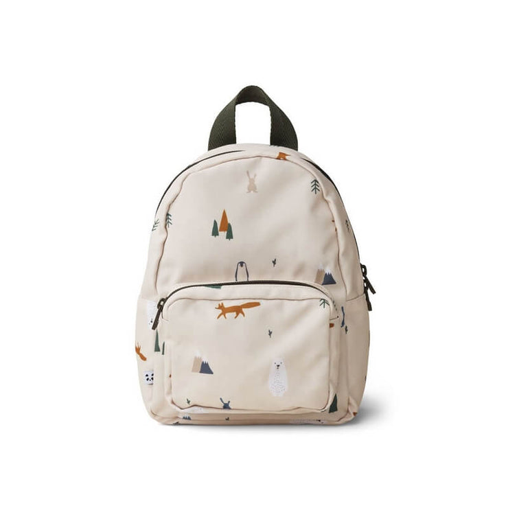 LIEWOOD - Mini backpack for toddlers made from recycled polyester with arctic animals print