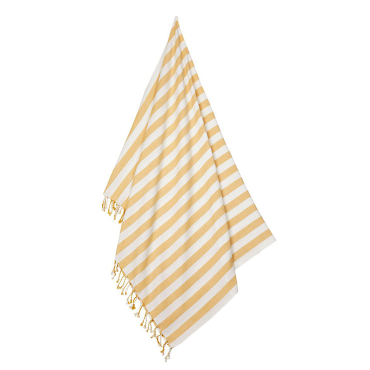 LIEWOOD - Organic cotton beach towel - Mona - Yellow stripes