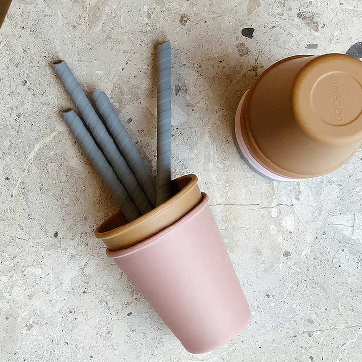 LIEWOOD - Set of eco-friendly straws made from BPA free silicon