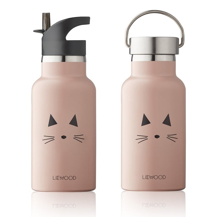 LIEWOOD - Thermos for kids in stainless steel - Cat pink – French