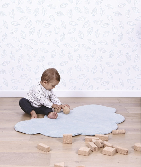 Kid's rug - Blue cloud