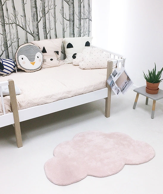 Kid's rug - Light pink cloud