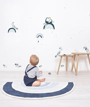 Kid's rug - Blue rainbow