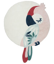 Kid's rug - Tropica pink parrot