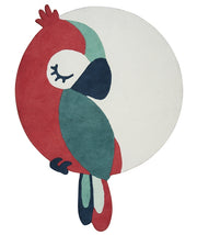 Kid's rug - Tropica green parrot