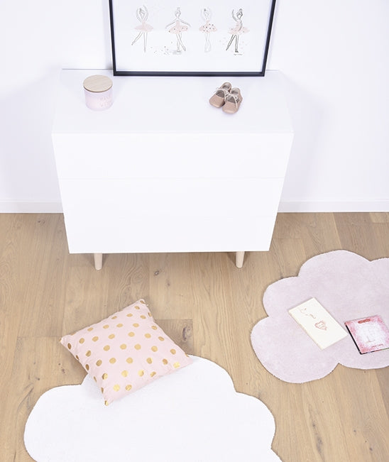 Kid's rug - Light pink cloud