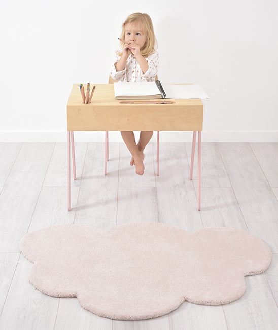 Kid's rug - Light pink cloud