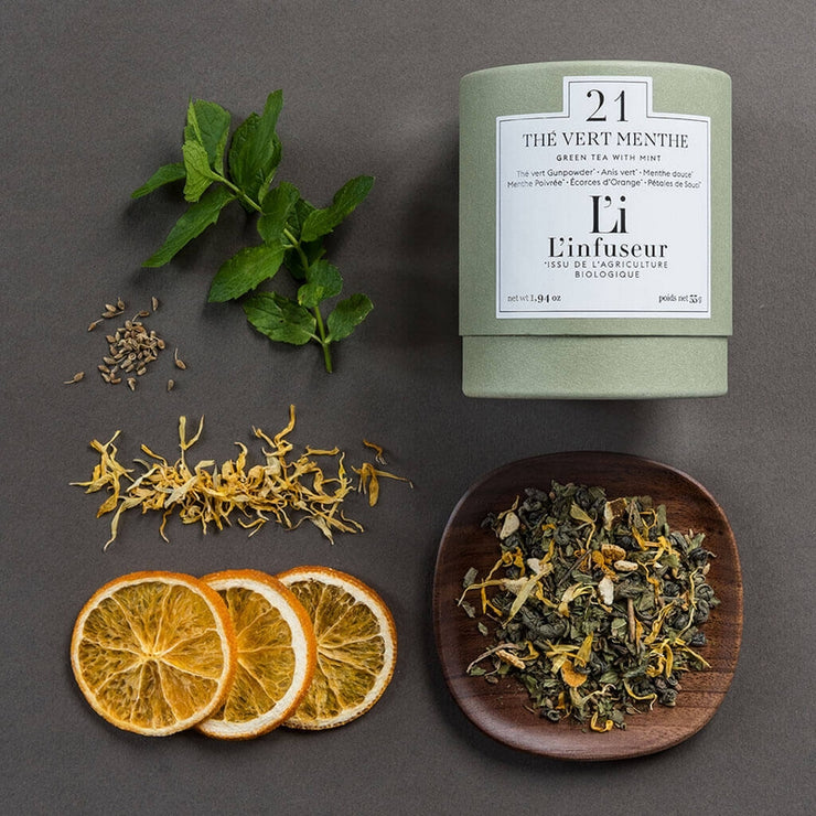 Organic mint green tea - L'infuseur