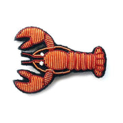 MACON & LESQUOY - Hand embroidered brooch - Lobster