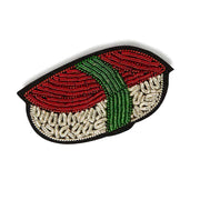 MACON & LESQUOY - Hand embroidered brooch - Sushi