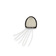 Embroidered brooch - Jellyfish
