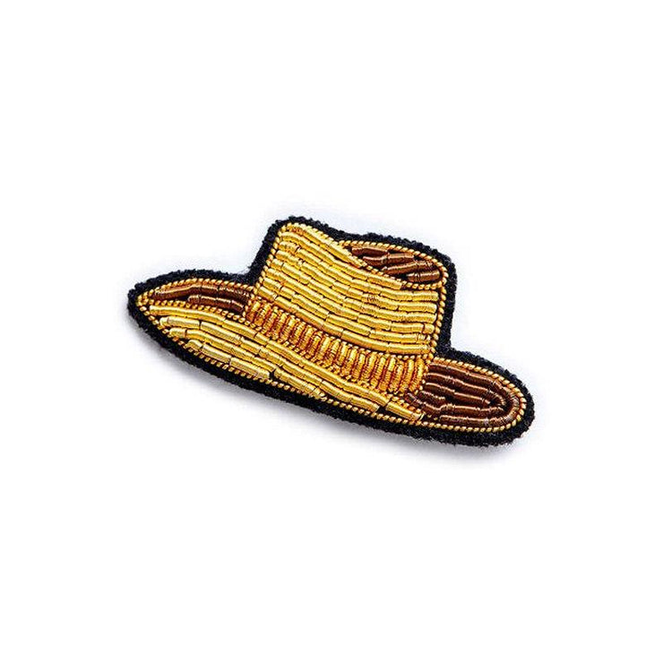 MACON & LESQUOY - Hand embroidered brooch - Cowboy hat