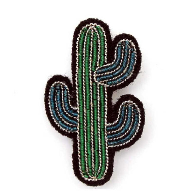 MACON & LESQUOY - Hand embroidered brooch - Cactus
