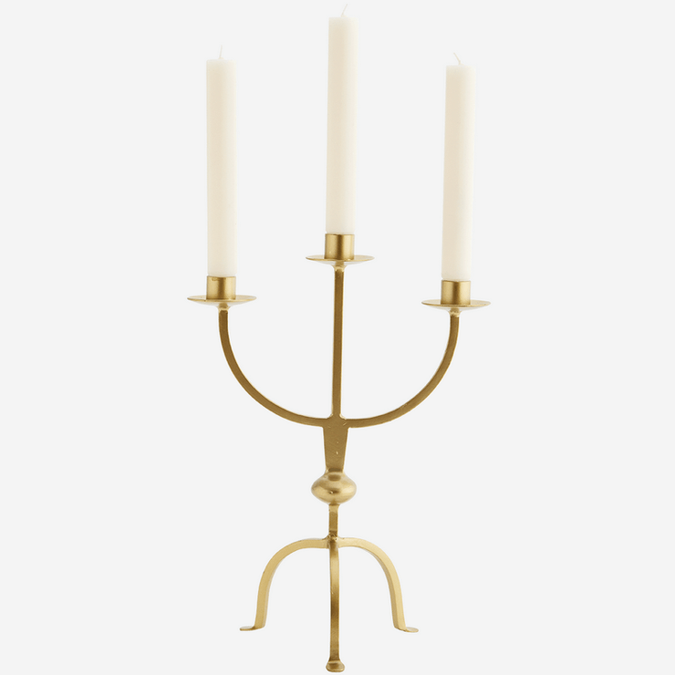 Gold candle holder