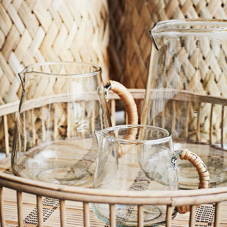 Water jug - Glass and bamboo