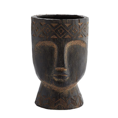 Large face planter - Brown