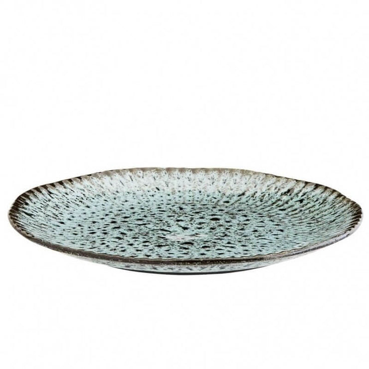 MADAM STOLTZ - Large turquoise plate