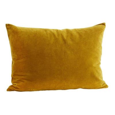 Rectangle velvet cushion cover - Mustard