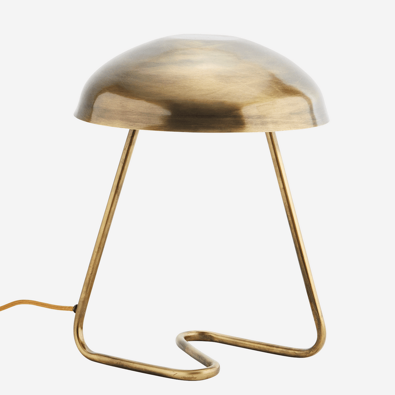 MADAM STOLTZ Brushed brass table lamp - Lighting – Blossom
