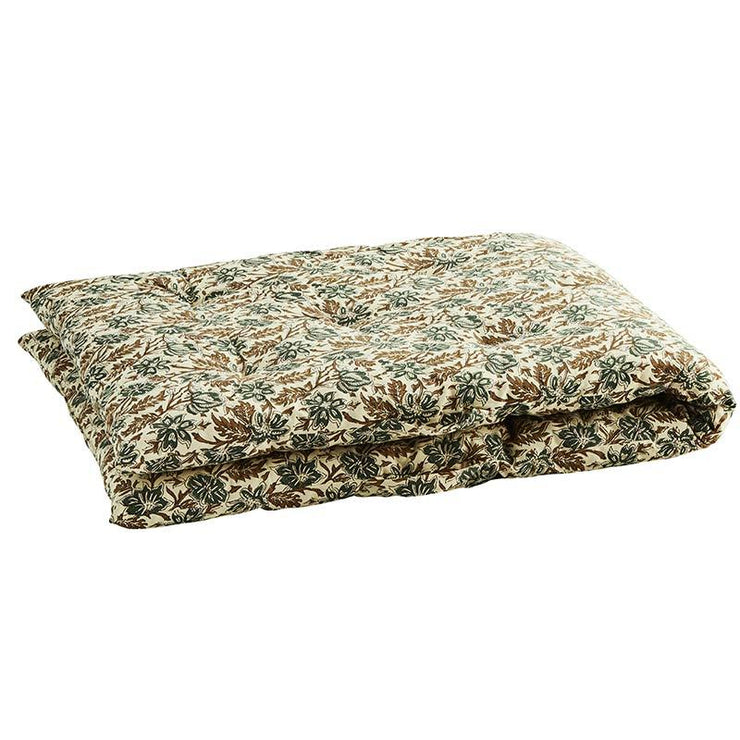 Printed mattress - Beige leaves