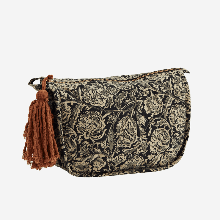 Toiletry bag - Black, grey and beige