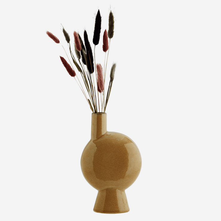Standing round vase - Mustard