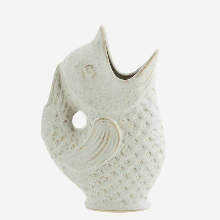 Fish vase - White