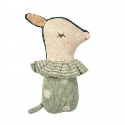 MAILEG - Sleepy wakey bambi rattle - Mint