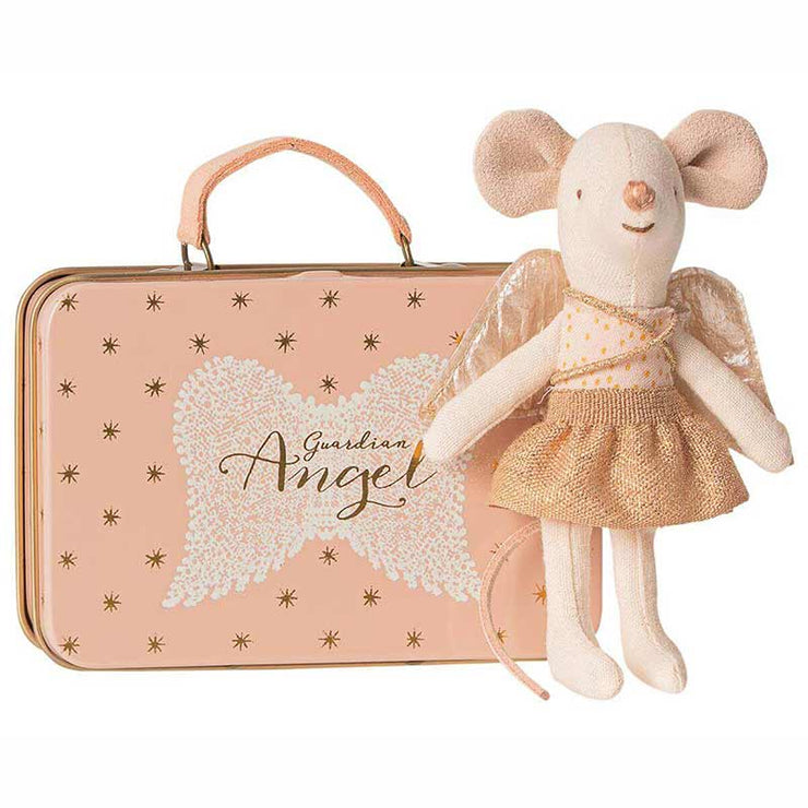 MAILEG - Guardian angel mouse in its suitcase