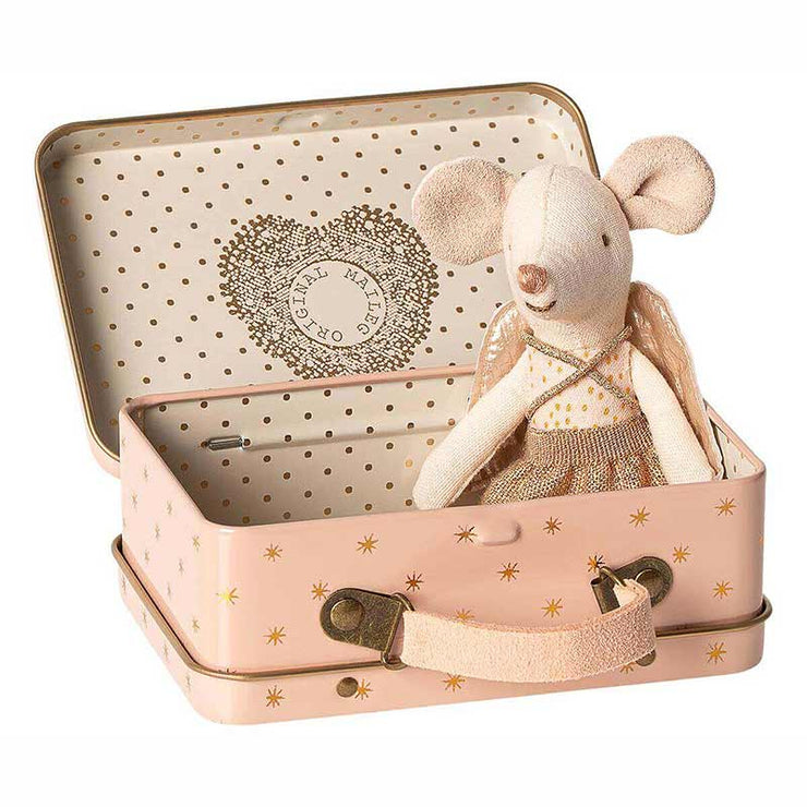 MAILEG - Guardian angel mouse in its suitcase