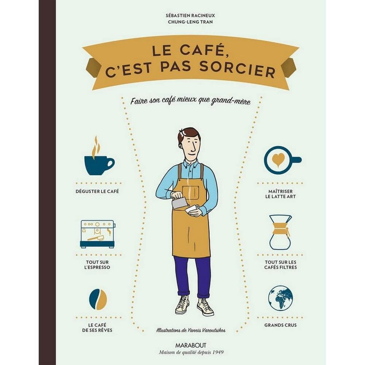 MARABOUT EDITION - "Le café c'est pas sorcier" French book about coffee