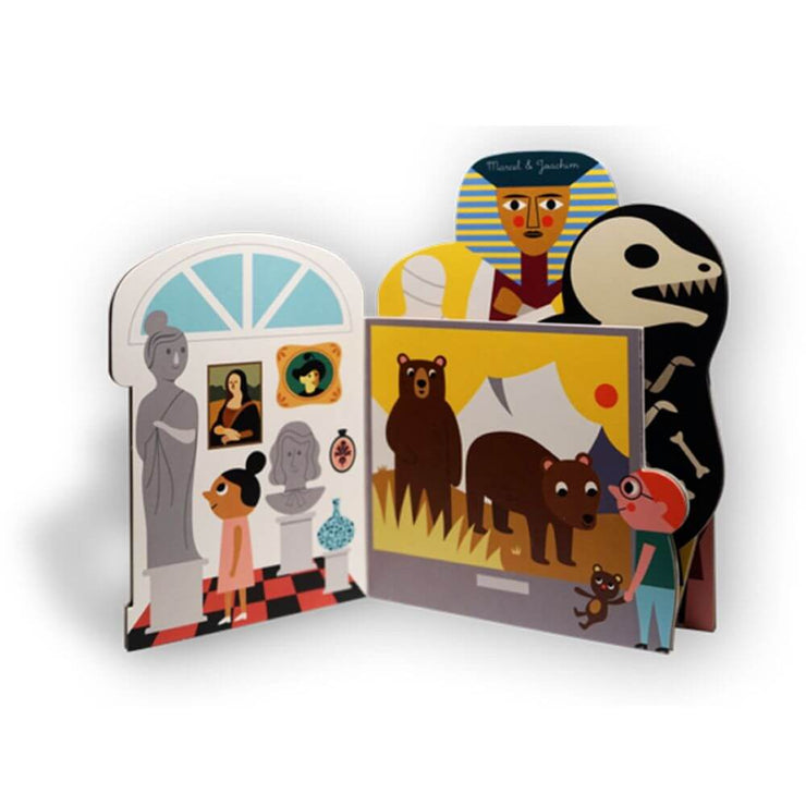 MARCEL & JOACHIM - Illustrated baby book - Au musée