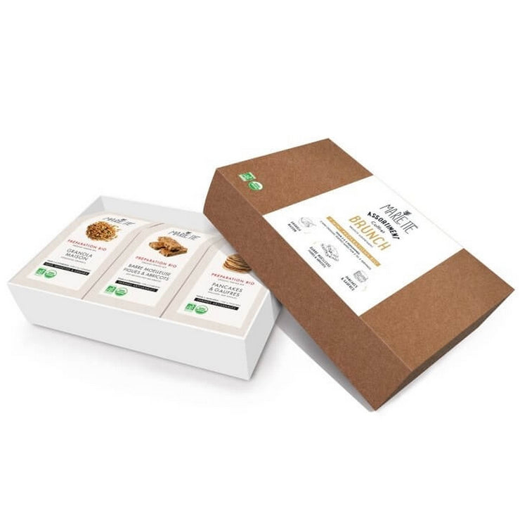 MARLETTE - Brunch assortment composed of three cake mixes - Granola, cereal bar and pancakes