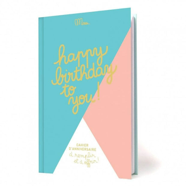 MINUS EDITIONS - Birthday booklet in French - Happy birthday to you