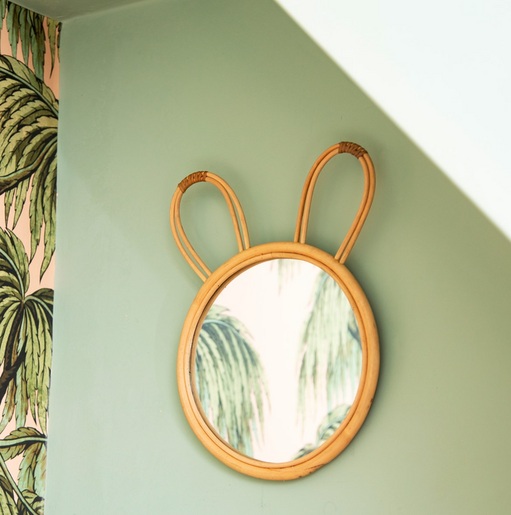 Rattan Mirror - Bunny
