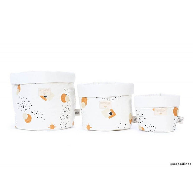 NOBODINOZ - Panda storage basket - Sunset Eclipse / Natural - Scene