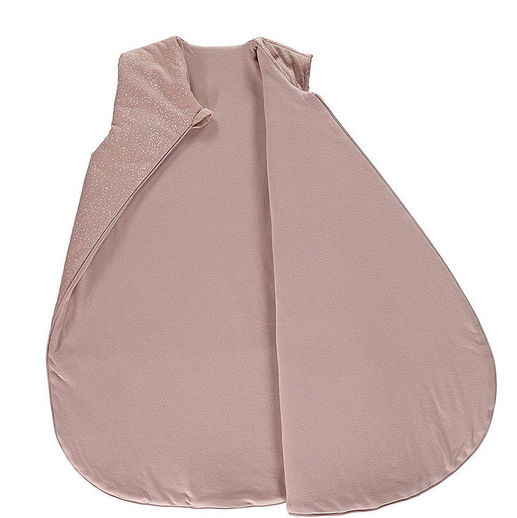 NOBODINOZ - Cocoon sleeping bag - White Bubble / Misty Pink - Organic cotton - Open