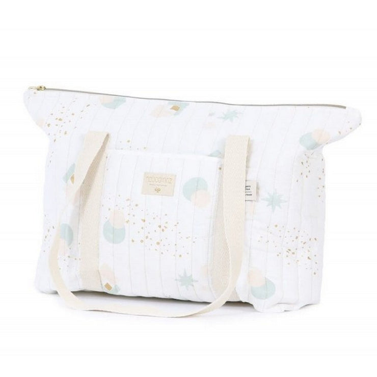 NOBODINOZ - Paris diaper bag - Aqua eclipse